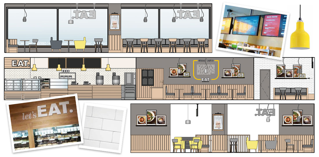 EAT. Concession stores Bedrock