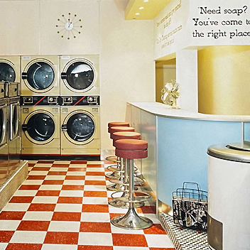 laundrette design from bedrock